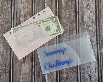 Scalloped Cash Envelopes, Savings Challenge, A6 Binder