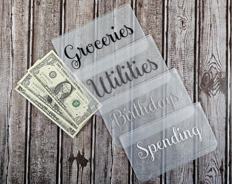 Gray A6 Budget Envelopes, Savings Challenge, Cash Budgeting System