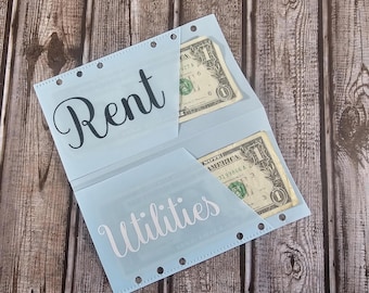 A6 Binder Cash Envelopes, Double Sided Savings Challenge, Debt, Money