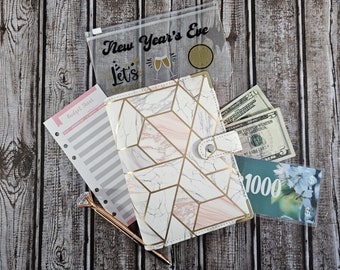 A6 Budget Binder Bundle, Savings Challenge, Cash Envelope System