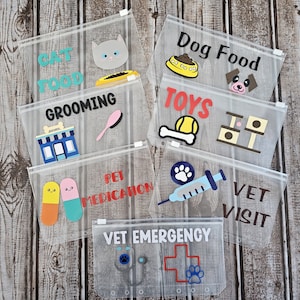 Clear Zipper Envelopes for Pets, Cash Stuffing Envelope, Savings Challenge, A6 Binder, Cash Pouch, Cash Envelope Budgeting System,