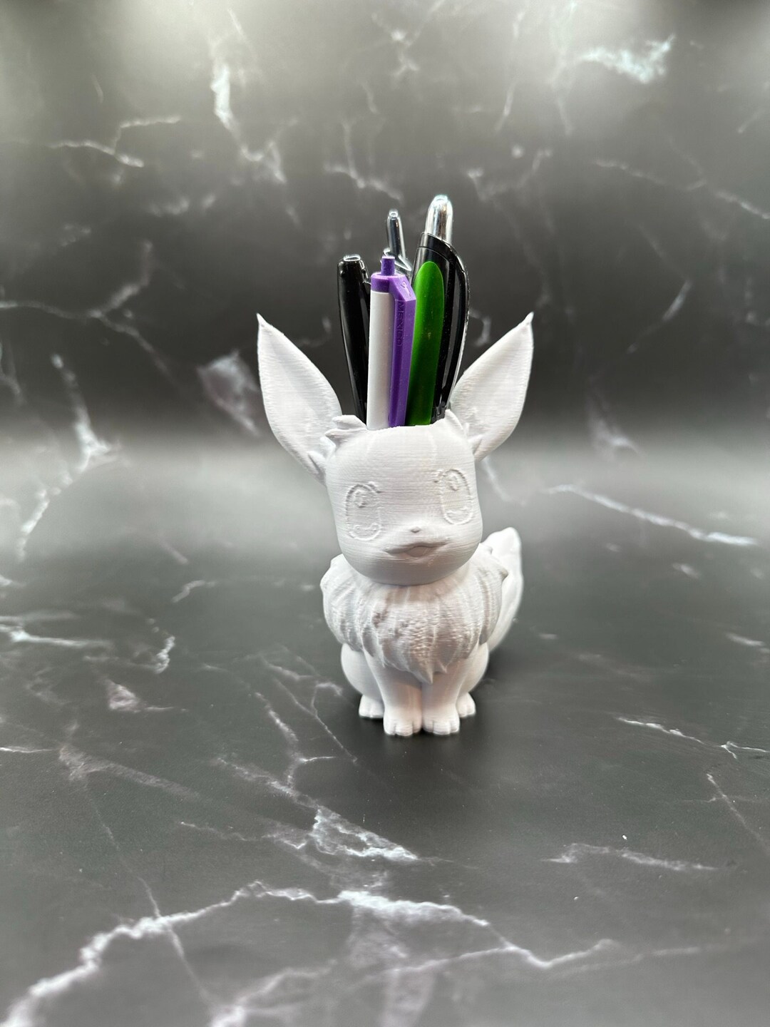 Eevee Pokemon Pencil Holder Office Decor Desk Organizer Cute Etsy