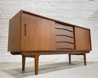 CLASSIC Mid Century MODERN styled Handmade Teak CREDENZA / Media Stand