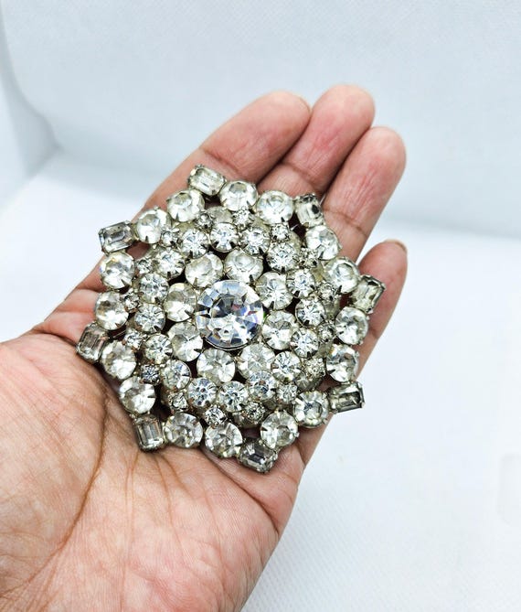 Glamorous Multidimensional Clear Rhinestone State… - image 2