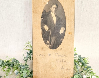 1900's Studio Cabinet Photo of a Young Gentleman