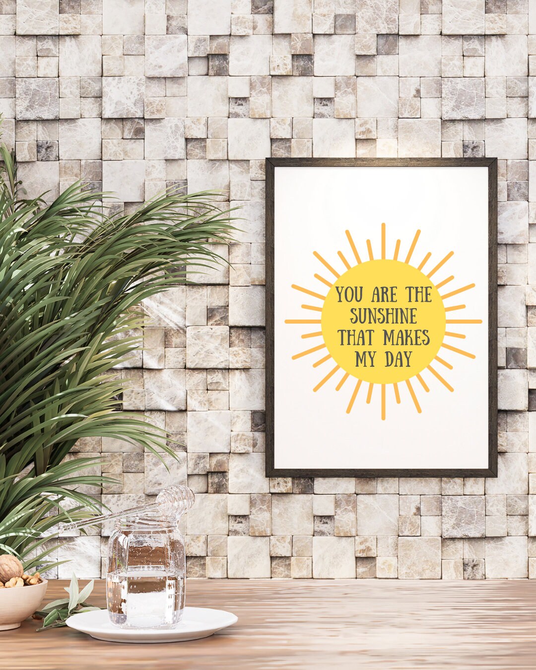 Sunshine Quote Wall Print, Positive Home Decor - Etsy