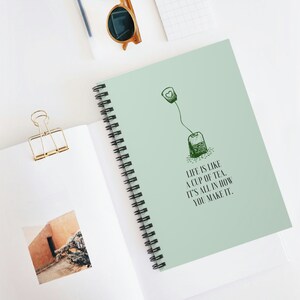 Notebook with Tea