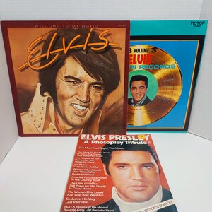 Memories of the king of rock and roll ELVIS PRESLEY -Magazine and records