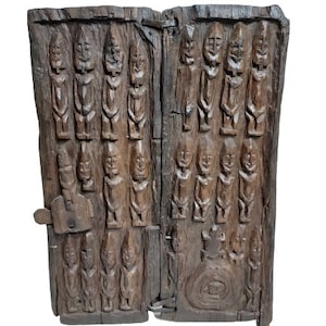 African Mali Dogon door - wall mounted