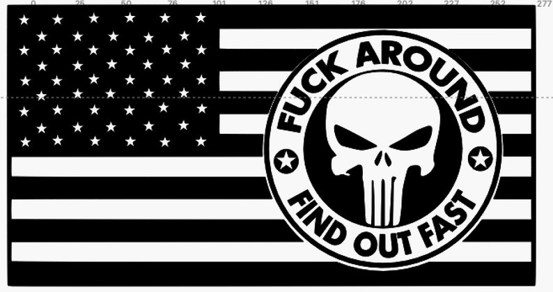 Laser Cut File FAFO Flags and Circular Designs 25 Diff - Etsy Australia