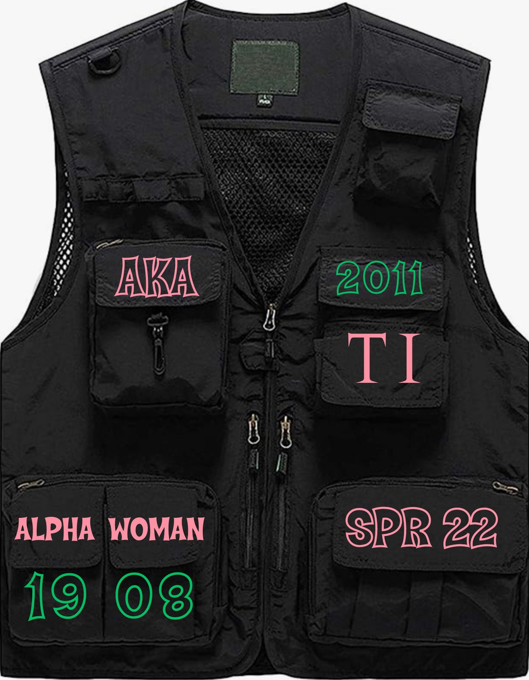Sigma Razor Vest Greek Vest - Divine 9 - Divine Nine - Zeta Phi Beta - Alpha Kappa Alpha ...