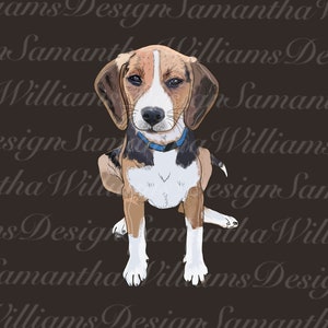 Beagle Clipart: Transparent PNG & PDF (Instant Download)