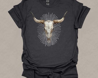 Western Bull Skull PNG, Cow Skull Image