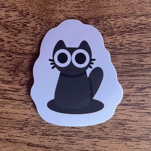 Niedliche Katze (auf einer Wolke) Sticker!