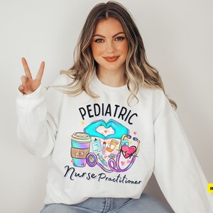 Pediatric Nurse Practitioner Crewneck Unisex Sweatshirt, PNP tshirt, pediatric nurse tee, NP shirt, nurse sweatshirt, future NP gift ideas