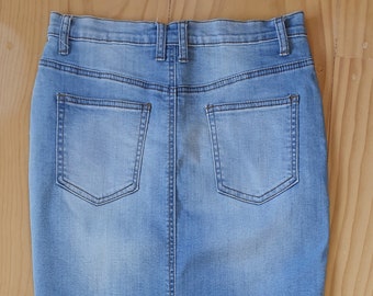 Denim Slim line Pencil Skirt Size 10AU