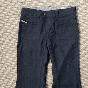 Diesel Womens Flare Jeans Size W28 L32 Black Jeans