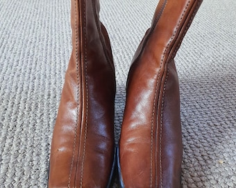 Wittner leather ankle boots size 38eu, 7au