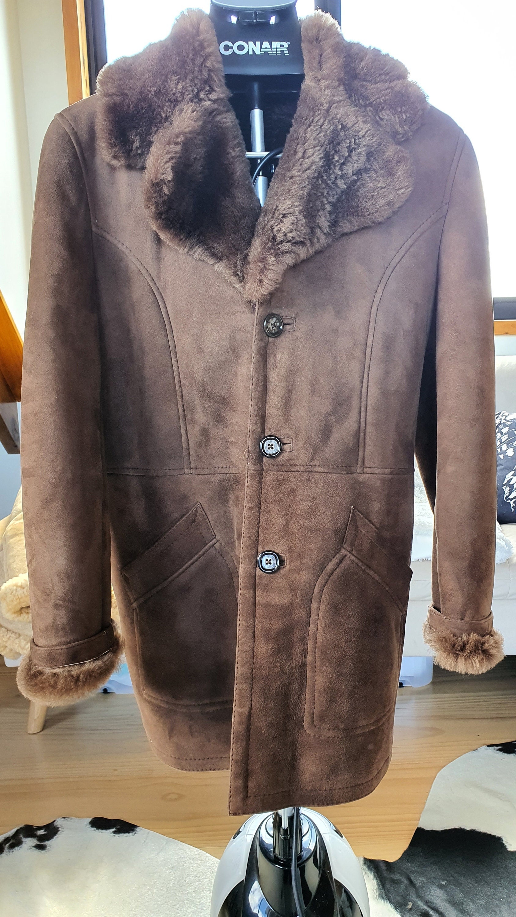 Faux Mouton Coat - Etsy