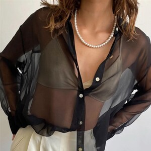 Top para camisas transparentes top
