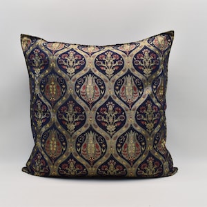Floor Pillow cover, Home decor, Navy Blue pillow, Bohemian pillow, Chenille pillow Soft 32x32 inches pillow, Decorative pillow, Pillow cover