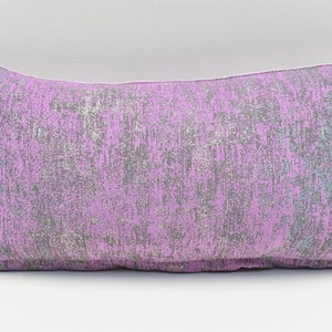 Purple Moroccan Pillow Cover, Home decor Chenille pillow, Ethnic pillow, Accent pillow, 10x20 inches pillow, Modern decor, Sofa Pillow cover