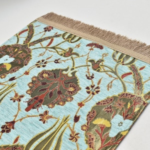 Authentic Pattern Table runner, Baby blue color, Bedroom runner, Handmade Table runner, Dining Decor Table runners Traditional Table runner
