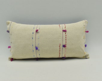 Small Lumbar Pillow cover, Vintage 8x16 inches pillow, Decorative Kilim pillow, Cushion case, Turkish pillow, Decorative Kilim Pillow cover