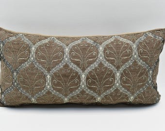 Lumbar Pillow cover, Home decor, Modern decor, Chenille pillow, Moroccan pillow, Sofa pillow, Boho decor, bolster, 10x20 inches pillow cover
