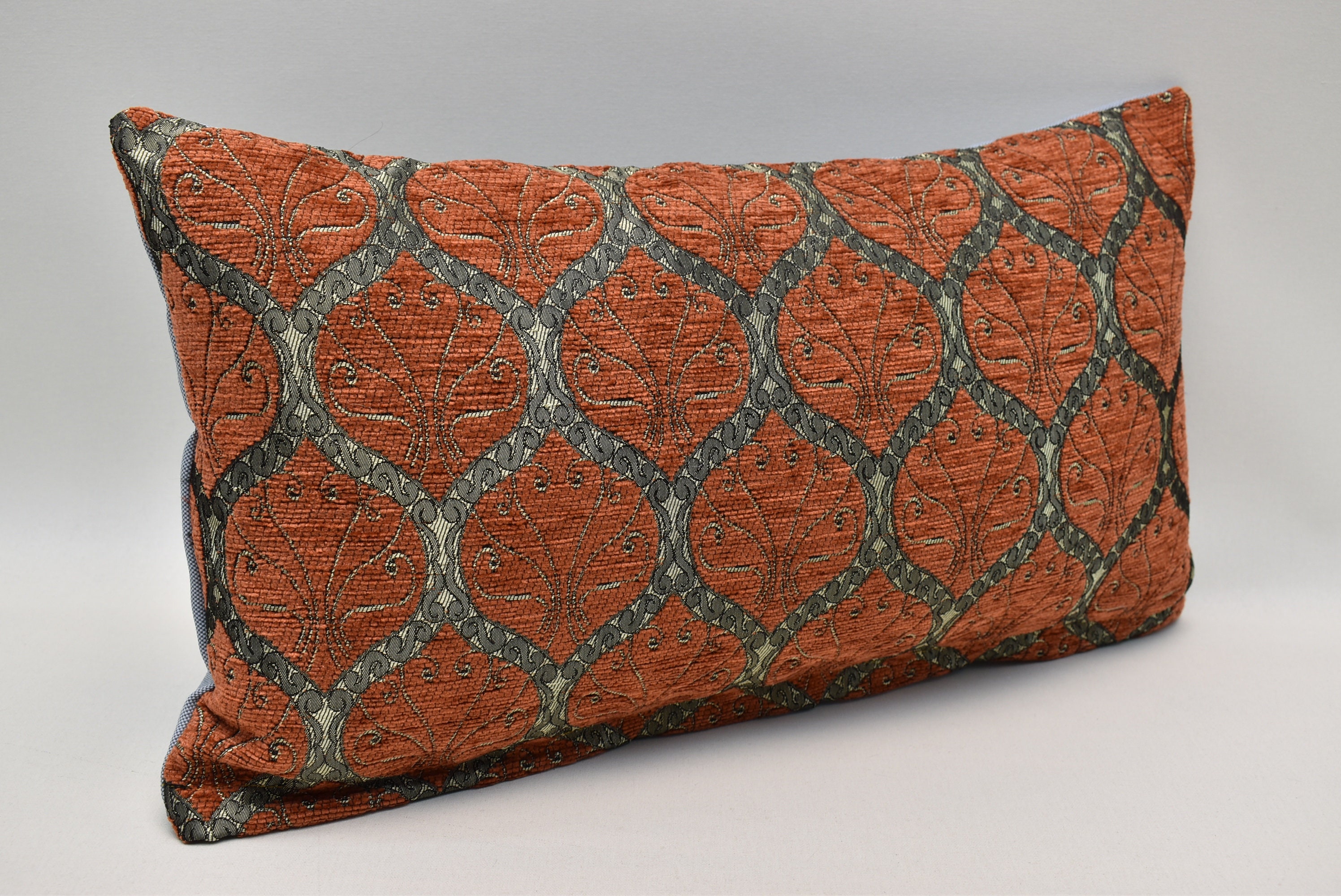 Throw Pillow cover for couch, Modern pillow, Decorative pillow, Chenille pillow, Modern decor, 12x20 inches pillow, Terracotta Pillow cover