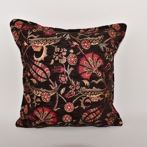 Housewarming gift Pillow cover, Black Color pillow, Chenille pillow 17x17 inches pillow, Corner pillow, Sofa pillow, Accent Pillow cover