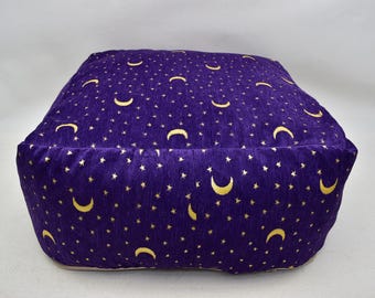 Decorative Ottoman, Floor Pillow  Bohemian Pouf,  Soft floor pillow, 20x20x10 inches Footstool pouf , Square ottoman pouf, Home Decor Pillow