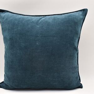 Teal Green Floor Pillow cover, Home decor, Modern decor, Chenille pillow, Moroccan pillow, Sofa pillow, Soft 24x24 inches pillow cover,