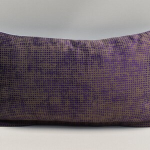 Custom Velvet Pillow cover, Throw pillow, Turkish pillow, Decorative pillow, Accent pillow, Lumbar pillow, Purple, 10x20 inches Pillow cover