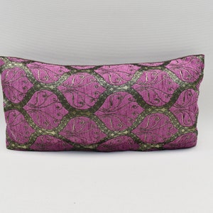 Throw Pillow cover for couch, Peacock Tail Design pillow, Chenille pillow, Modern decor, 8x16 inches pillow, Purple Color Pillow cover