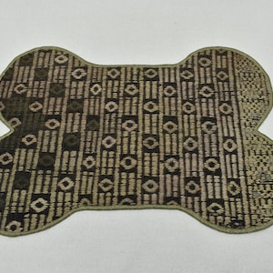 Dog food mats, Non slip mat food & water bowl mat, Dog bowl mat, Dish mat, Organic Wool mat, Oushak mat, Cat place mat, Pet Feeding mat, 200