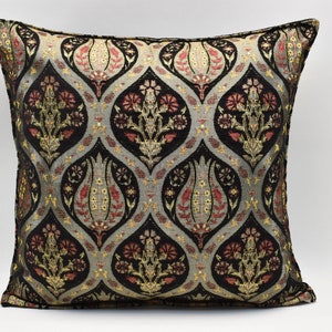 Home Decor Pillow cover, Home decor, Black, Bohemian pillow, Chenille pillow, Soft pillow, 24x24 inches pillow, Sofa pillow, Pillow cover