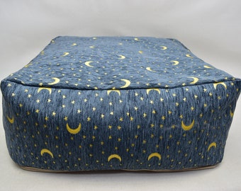 Designer Pouf , Floor Pillow  Bohemian Pouf,  Patio Decor Pillow , 24x24x10 inches Footstool pouf , Square ottoman pouf, Home Decor Pillow