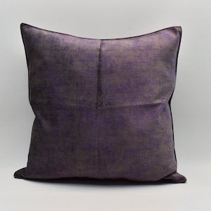 Velvet Pillow cover, Lumbar pillow, Bedding decor, Purple Chenille pillow, High Quality Fabric pillow, 32x32 inches pillow Sofa Pillow cover