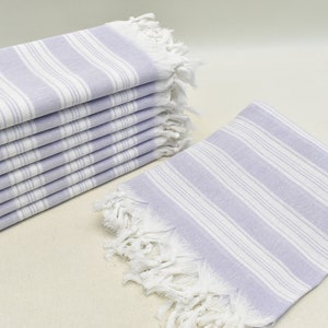 Organic cotton towel, Personalized gift towel, Hammam towel, Wedding favors, Turkish bath towel, Beach peshtemal, Lilac, 40 x 68 inches