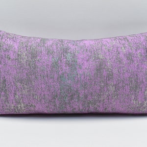 Purple Moroccan Pillow Cover, Home decor Chenille pillow, Ethnic pillow, Accent pillow, 12x24 inches pillow, Modern decor, Sofa Pillow cover