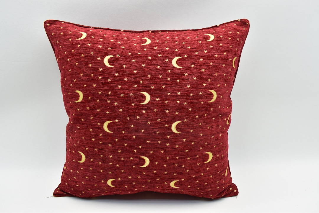 Decorative Throw Pillow Cover, Home Decor, Red Color, Bohemian Pillow