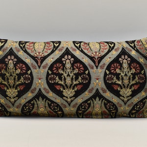 Throw Pillow cover, Cushion case, Black pillow, Decorative pillow, Housewarming gift, 12x24 inches pillow, Corner pillow, Sofa Pillow cover