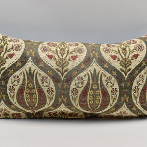 Beige Lumbar, Pillow cover, Home decor, Modern decor, Chenille pillow, Moroccan pillow, Sofa pillow, Soft 12x24 inches pillow cover