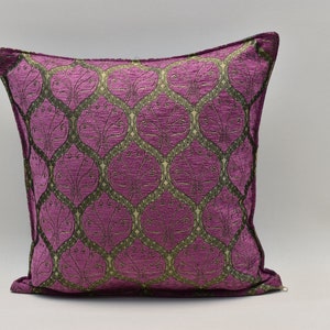 Couch pillow, Sofa pillow, Throw pillow, Patio decor pillow, Home textile, Pillow case, Cushion cover Purple color 17x17 inches Pillow cover
