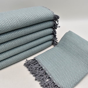 Turkish peshtemal, Beach towel, Hammam towel, Bath towel, Wedding towel, Sauna accessories, Pool towel, Cotton towel, Mint, 36 x 70 inches