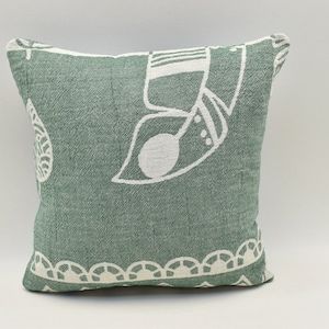 Turkish Peshtemal pillow Throw pillow cover, Euro Sham pillow, Cotton pillow, Custom pillow, Floor pillow, 14x14 inches Pillow cover YA 825