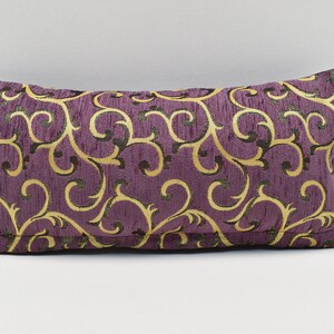 Decorative Pillow cover, Bohemian pillow, Purple color, Chenille pillow, Soft pillow, 8x16 inches pillow, Corner pillow, Sofa Pillow cover