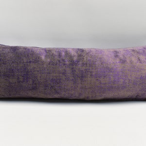 Velvet Pillow cover, Lumbar pillow, Bedding decor, Purple Chenille pillow, High Quality Fabric pillow, 12x36 inches pillow Sofa Pillow cover