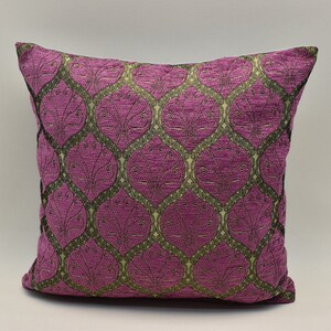 Sofa pillow, Ethnic pillow, Boho decor pillow, Corner pillow, Home textile, Purple pillow Sofa pillow Couch pillow 16x16 inches Pillow cover